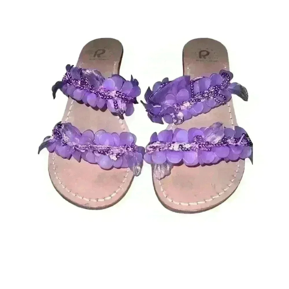 Artigianato Rallo Italy Hand Made  Slide on Sandal Size 39 (8.5)